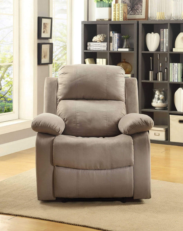Chairs Recliner Chair - 36" X 36" X 41" Olive Microfiber Recliner HomeRoots