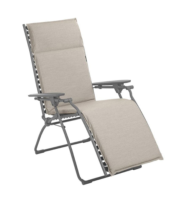 Chairs Recliner Chair - Zero Gravity Recliner - Titane Steel Frame - Latte Hedona Fabric HomeRoots