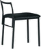 Chairs Sitting Chair - 17" X 19" X 26" Black Simple Upholstered Chair HomeRoots