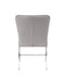 Chairs Sitting Chair - 24" X 19" X 35" Velvet Chrome Metal Upholstered (Seat) Side Chair (Set-2) HomeRoots