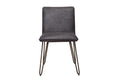 Chairs Sitting Chair - 24" X 20" X 33" Grey Foam Metal Fabric Plywood Chair HomeRoots
