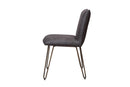 Chairs Sitting Chair - 24" X 20" X 33" Grey Foam Metal Fabric Plywood Chair HomeRoots