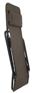 Chairs Sling Chair - Folding Sling Chair - Black Steel Frame - Wood Fabric HomeRoots