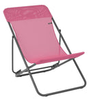 Chairs Sling Chair - Folding Sling Chair - Set of 2 - Basalt Steel Frame - Begonia Fabric HomeRoots