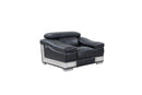 Chairs Stress less Chair - 31-39" Modern Black Leather Chair HomeRoots