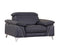 Chairs Stress less Chair - 31" Fashionable Navy Leather Chair HomeRoots