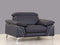 Chairs Stress less Chair - 31" Fashionable Navy Leather Chair HomeRoots