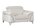 Chairs Stress less Chair - 31" Fashionable White Leather Chair HomeRoots
