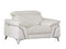 Chairs Stress less Chair - 31" Fashionable White Leather Chair HomeRoots