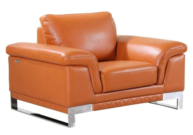 Chairs Stress less Chair - 32" Lovely Camel Leather Chair HomeRoots