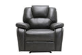 Chairs Stress less Chair - 40" Contemporary Grey Leather Chair HomeRoots