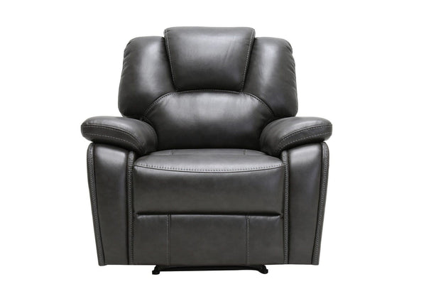 Chairs Stress less Chair - 40" Contemporary Grey Leather Chair HomeRoots