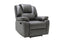 Chairs Stress less Chair - 40" Contemporary Grey Leather Power Reclining Chair HomeRoots
