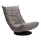 Chairs Swivel Chairs - 27.6" X 38" X 31.5" Gray Down Low Swivel Chair HomeRoots