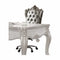 Chairs Swivel Chairs - 28" X 28" X 48" Silver PU Antique Platinum Upholstery Poly Resin Executive Chair w/Swivel & Lift HomeRoots