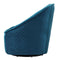 Chairs Swivel Chairs - 34.3" X 33.5" X 33.7" Aquamarine Velvet Swivel Chair HomeRoots