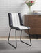 Chairs White Accent Chair - 18" X 23" X 33" Black And White Leatherette Accent Chair HomeRoots