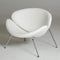 Chairs White Accent Chair - 28" White Leatherette Accent Chair HomeRoots