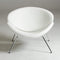 Chairs White Accent Chair - 28" White Leatherette Accent Chair HomeRoots