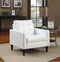 Chairs White Accent Chair - 30" X 30" X 33" White Accent Chair HomeRoots