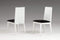 Chairs White Accent Chair - Two 36" White Fabric Dining Chairs HomeRoots