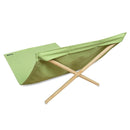 Chairs Wood Accent Chair - 55.10" X 27.55" X 13.80" Bright Green Deck Chair Canevas & Pinetree Wood from France Beach Chair HomeRoots