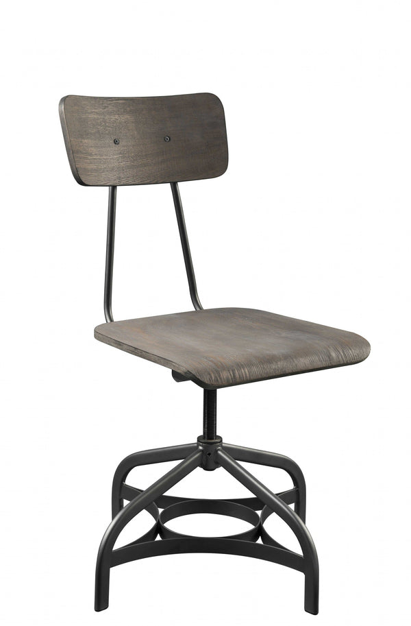 Chairs Wooden Chair - 17" X 21" X 34" 2pc ray Oak And Sandy Gray Side Chair HomeRoots