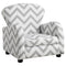 Chairs Wooden Chair - 18'.5" x 20" x 20" Grey, Black, White, Solid Wood, Cotton, Polyester - Juvenile Chair HomeRoots