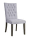 Chairs Wooden Chair - 21" X 25" X 45" 2pc Gray Fabric And Gray Oak Side Chair HomeRoots