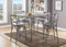 Chairs Wooden Chair - 22" X 20" X 40" 2pc Gray Oak And Sandy Gray Counter Height Chair HomeRoots