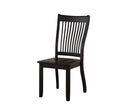 Chairs Wooden Chair - 22 x 24 x 39 Black - Side Chair (Set-2) HomeRoots