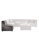 Chairs Wooden Chair - 30" X 34" X 33" Gray Velvet Reversible Armless Chair HomeRoots