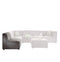 Chairs Wooden Chair - 30" X 34" X 33" Gray Velvet Reversible Armless Chair HomeRoots