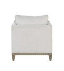 Chairs Wooden Chair - 38" X 33" X 35" Fabric Salvaged Natural Upholstery Wood Leg Chair HomeRoots