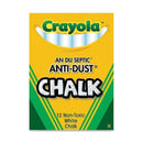 CHALK ANTI-DUST WHITE 12 CT-Arts & Crafts-JadeMoghul Inc.