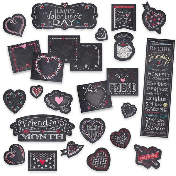 CHALK HEARTS MINI BULLETIN BOARD-Learning Materials-JadeMoghul Inc.