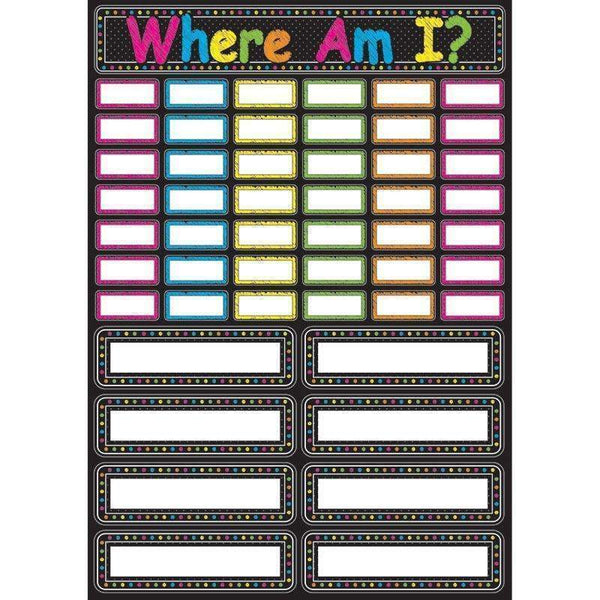 CHALK WHERE AM I MAGNETIC MINI BBS-Supplies-JadeMoghul Inc.