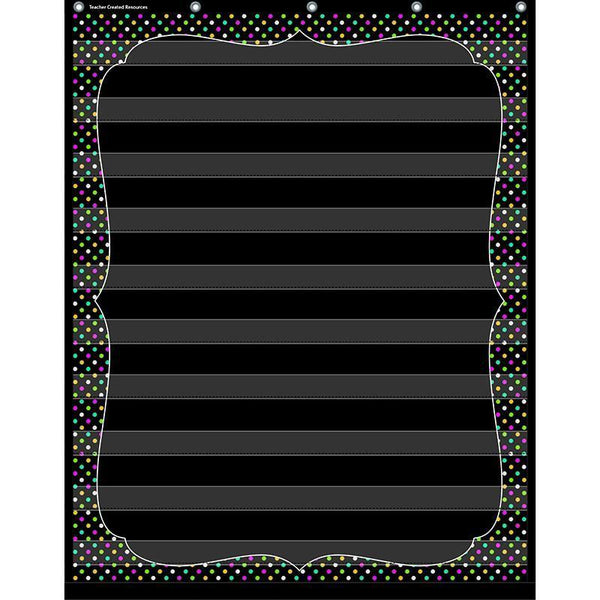 CHALKBOARD BRIGHTS 10 POCKET CHART-Learning Materials-JadeMoghul Inc.