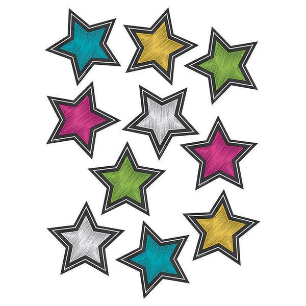 CHALKBOARD BRIGHTS STARS ACCENTS-Learning Materials-JadeMoghul Inc.