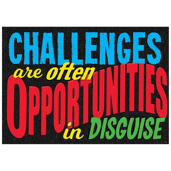 CHALLENGES ARE OFTEN ARGUS POSTER-Learning Materials-JadeMoghul Inc.