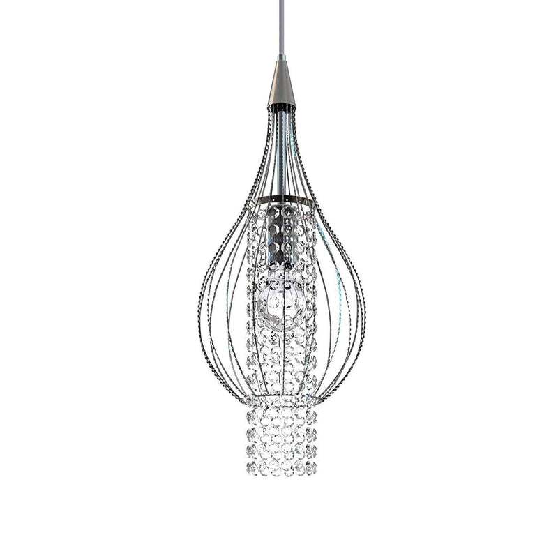 Chandeliers Chandelier Lamp - Xyza 1-light Crystal 7.5-inch Chrome-finish Chandelier HomeRoots
