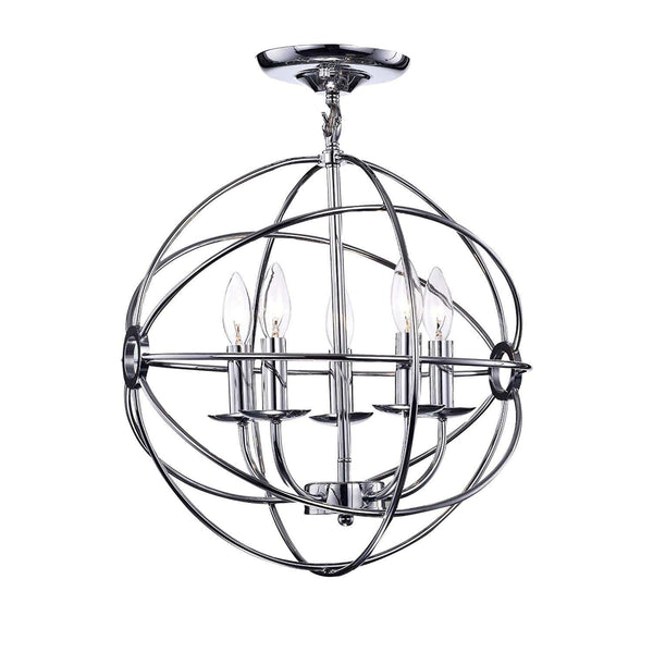 Chandeliers Chandeliers For Sale - Shindanlang Chrome-finish Metal 16-inch Chandelier HomeRoots