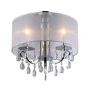 Chandeliers Rustic Chandeliers - Muses Crystal 16-inch Chrome Chandelier HomeRoots