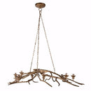 Tree Branch Style 8- Light Chandelier, Gold