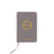 Charcoal Linen Pocket Journal - Love Wreath Emboss (Pack of 1)-Wedding Ceremony Accessories-JadeMoghul Inc.