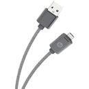 Charge & Sync Braided Micro USB to USB Cable, 6ft (Gray)-Wall Chargers-JadeMoghul Inc.