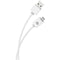 Charge & Sync Braided Micro USB to USB Cable, 6ft (White)-USB Charge & Sync Cable-JadeMoghul Inc.