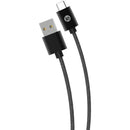 Charge & Sync Braided USB-C(TM) to USB-A Cable, 6ft (Black)-Wall Chargers-JadeMoghul Inc.