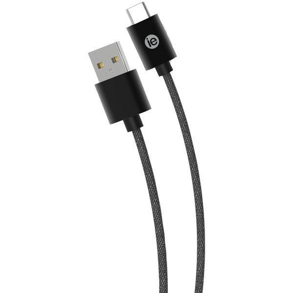 Charge & Sync Braided USB-C(TM) to USB-A Cable, 6ft (Black)-Wall Chargers-JadeMoghul Inc.