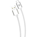 Charge & Sync Braided USB-C(TM) to USB-A Cable, 6ft (White)-Wall Chargers-JadeMoghul Inc.